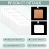Blulu 3000 Pcs Clear Slot Hole Hang Tags Self Adhesive