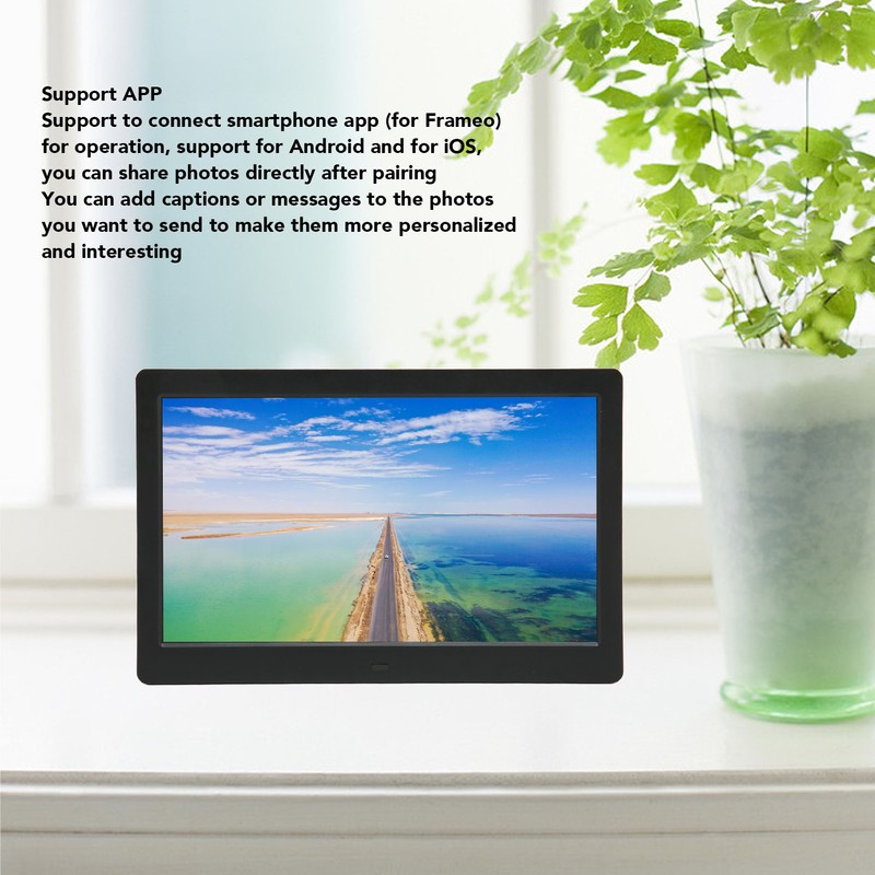Digital Photo Frame 10 Inch Stereo Support Memory Card 2.4G