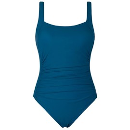 Firpearl - Traje de baño de una pieza para mujer, diseño clásico con control de abdomen, Azul aguamarina-2, 8