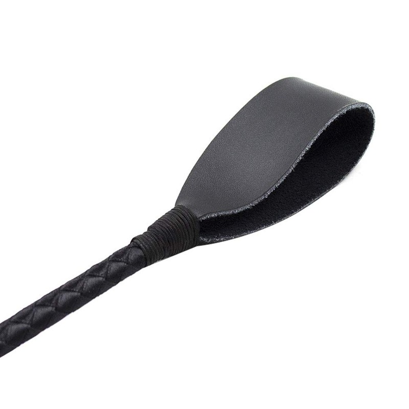 Kisbeibi Horse Whip, Lightweight Riding Crop with Handle PU Leather