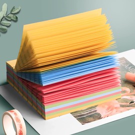GUMTAPE Sticky Notes 76 mm x 76mm, 100 Sheets/Pad, Rainbow MixColor Sticky Notes 11500. Cute Mixed Colour for Office/Home/Kitchen/Baking/School (Notes 76 mm x 76mm)
