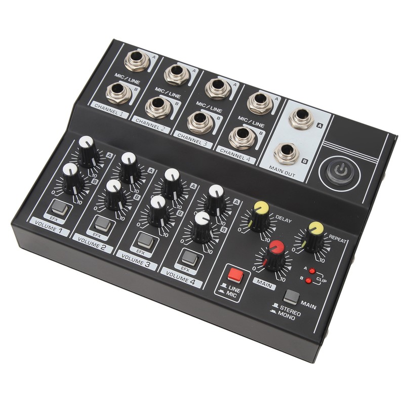 8 Channel Sound Mixer Sound Board Console 2 Modes Aluminium