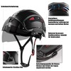 HEARMOR ABS Helmet with Visor, EN 397, Black with Tinted