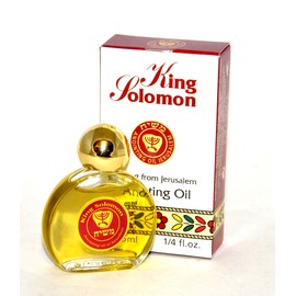 5 x King Solomon Anointing Oil 7.5 ml - 1/4oz from The Holyland Jerusalem (5 Bottles)