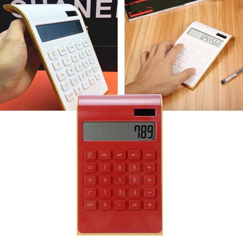 lyrlody Calculator, 10 Digits Large Buttons Calculator, Solar Desktop Calculator