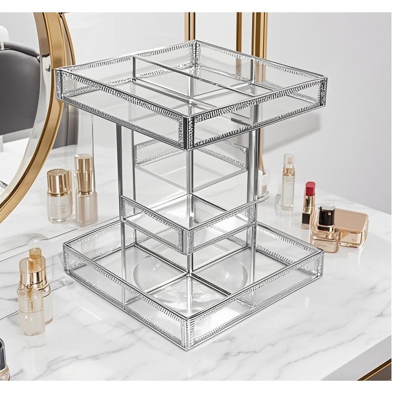Hersoo 360 Degree Rotation Cosmetic Organizer -Premium Makeup Storage with