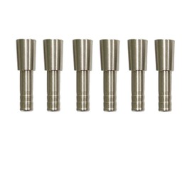 White Water Archery Precision Stainless Steel Half-Out Inserts 5/16″ – .204" ID (50 Grain Stainless Steel, .258"- Fits New Ground 300 & 350)