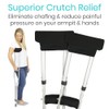 Snblzhef Moisture Wicking Crutch Pads Hand Grips with Odor Reducing