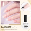 JODSONE 3Pcs 10ml Top and Base Coat Gel Nail Remover
