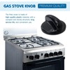 Gxcdizx 4-Pack WB03T10236 Burner Control Knob, Gas Range Knobs Black