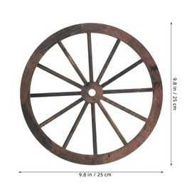 Ciieeo Wooden Decoration Decorative Wooden Wheel Old Western Wooden Wall for Garden Bar Garage