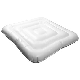 Hot Tub Cover Inflatable Square Hot Tub Protective Cover, 4.2ft Energy Saving Lid for Square Hot Tub, Thick PVC Outdoor Tub Cover Foldable Rain Overflow Cover Insulated