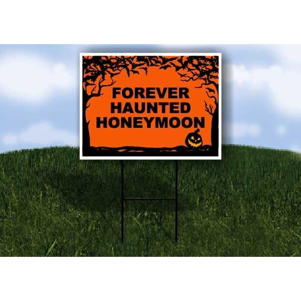 FOREVER HAUNTED HONEYMOON Halloween Bats and Jack O Lantern 1