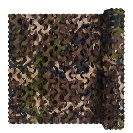 Camo Netting, Bulk Roll Camouflage Netting New US 4 Color Woodland 5 x 26 ft, Military Hunting Mesh Nets Free Cutting for Hunting Blind Sunshade Shooting Theme Party Decoration