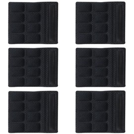 6PCS Chin Pads Foam Pad Set Strap Padding Replacements Universal Cushion Mats for Cycling Bike Bicycle Motorcycle Road Racing Riding Helmet (Black 6PCS)