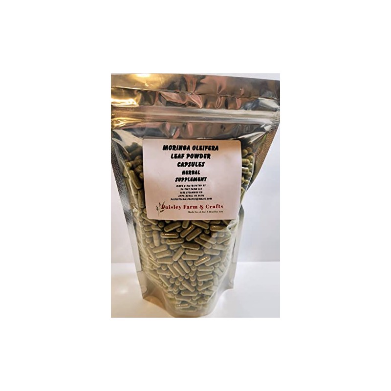 Paisley Farm and Crafts Moringa Oleifera Leaf Capsules Non GMO