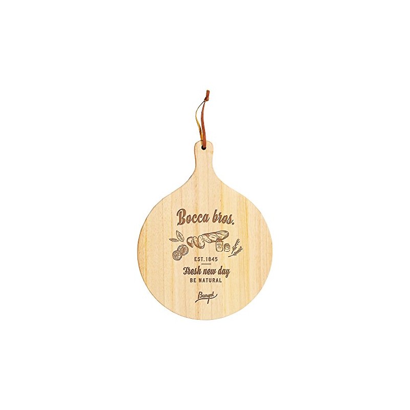 Stylish Wooden Rubber Wood Cutting Board Pizza Board Round
