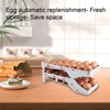 Automatic Egg Dispenser for Fridge - Double Tier Rolling Egg