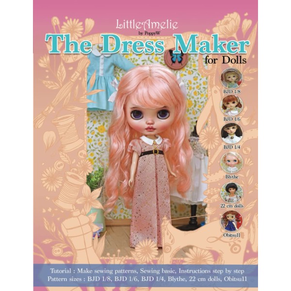 LittleAmelie “The Dress Maker for dolls”: Total of 10 doll