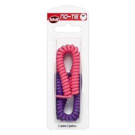 Moneysworth & Best No Tie Laces, 2 Pack - Pink/Purple