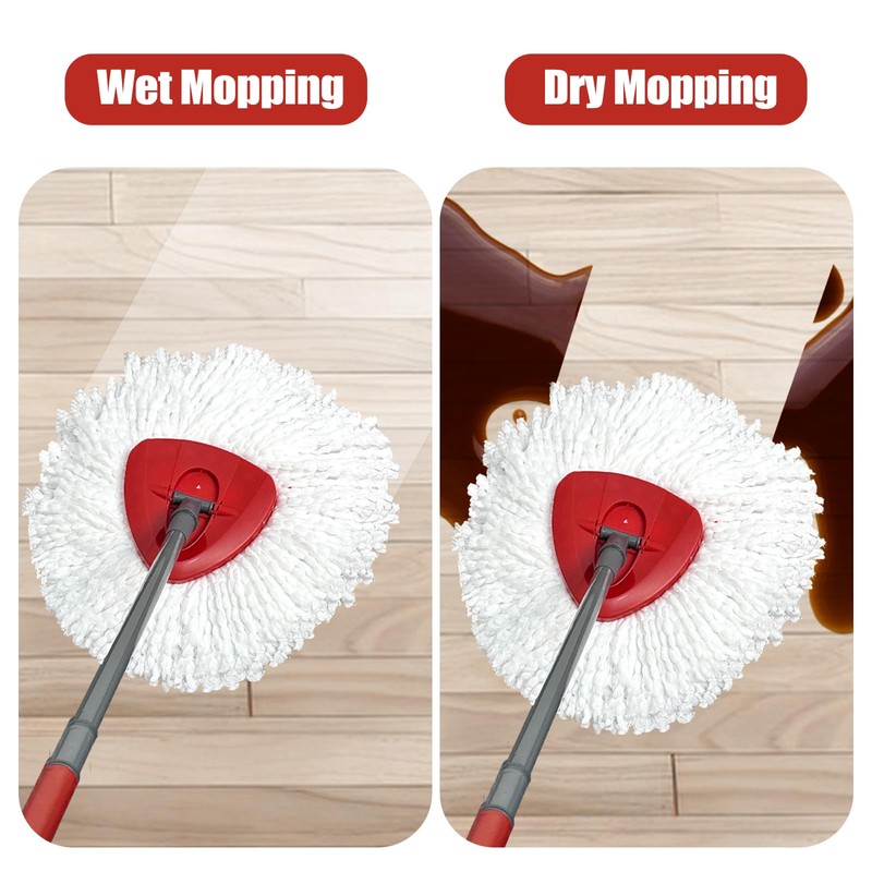 Mop Head Replacement, 3 Pack Spin Mop Refill Replace Head