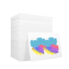 TOUNALKER 500 Pcs Watercolor Paper Bulk, White Cold Press Paper 300 GSM Watercolor Paper Pad Sketch Art Painting Paper for Kids Watercolorist Academy Students Beginning Drawing