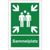 Pubblimania Sammelplatz Sign, Fire Safety Sign, 3 mm Thick Aluminium