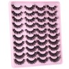 Mink Lashes Fluffy Faux Mink Eyelashes Wispy 20mm Long D
