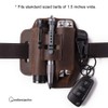 Gentlestache Multitool Belt Sheath, EDC Leather Belt Organizer, Flashlight Holder,