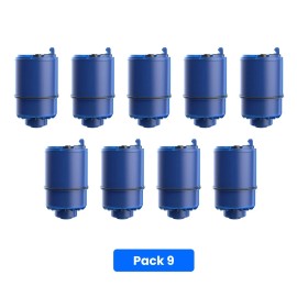 AQUA CREST Water Filter Replacement for RF-9999® Faucet , NSF Certified, 9 Pack