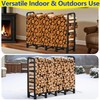 Amagabeli 5ft Firewood Log Rack Outdoor Heavy Duty Logs Holder