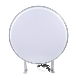 RustyVioum 24 inch LED Advertisment Projecting Light Box, Round Double Sided Outdoor Advertising Projecting Light Box for Retail Advertising Pub Bar Hotel