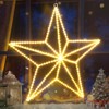 Quntis 282 Leds Luces Navideñas de Estrellas 3D Grande, 50cm