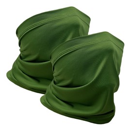 WOXVM 2 Pack Neck Gaiter Face Mask Breathable Sun Cooling Balaclava Versatile Bandana Tube Neck Scarf Gator Face Cover Summer UV Protection Headwear for Men Women Outdoor Sports