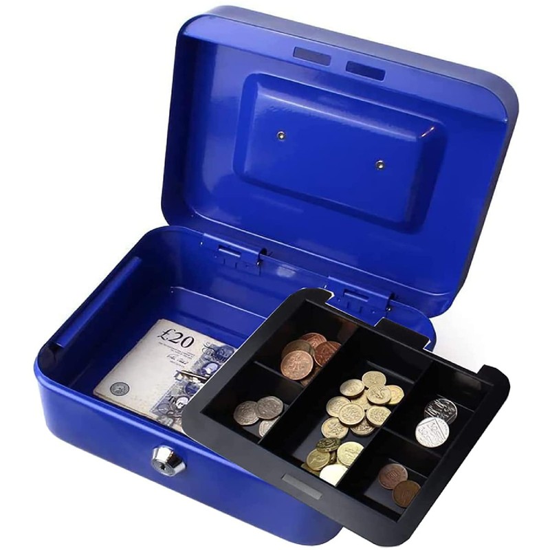 kippen 10333B1 Blue Cash Box, Dimensions: 150X120X80 mm