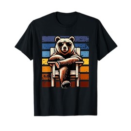 Cool Retro Bear in Sunglasses 70s 80s 90s Novelty Funny Bear T-Shirt