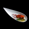 Holst Porzellan TD 018 Teardrop Flat Plate White 18.5 x