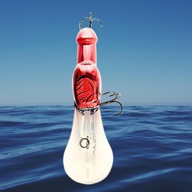 Whistytwig's Novelty Deep Diving Crankbait - The Ultimate Fishing Lure for Freshwater and Saltwater - Perfect for Bass Fishing - Out for a Laugh but Also Catches Fish (Red, 85mm)