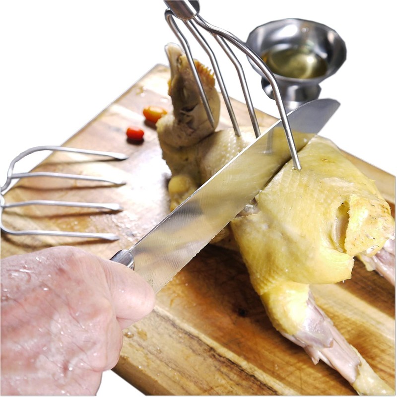 Thanksgiving Turkey Lifter Serving Set, Roaster Poultry Forks,Set of 2