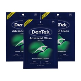 DenTek Triple Clean - Púas de hilo dental, garantía sin roturas, 150 unidades, paquete de 3