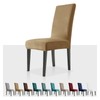 MAXIJIN Stretch Velvet Chair Covers for Dining Chairs Set of