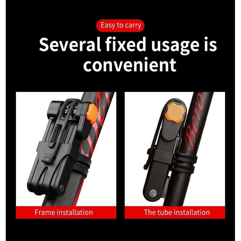 Bicycle Lock - High Security Folding Lock 85 cm Theft-Proof