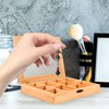 Alipis Rock Display Case Wood Blank Jewelry Organizer Box Tea