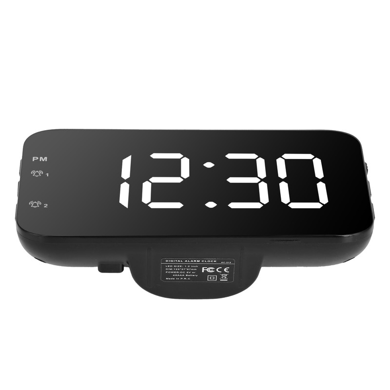 LED Digital Alarm Clock Portable Desk Clock with Snooze for