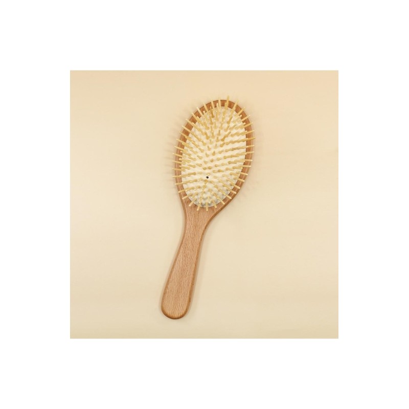 Wood Round Cushion Brush / 우드 라운드 쿠션 브러시