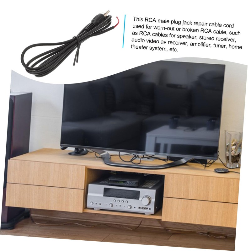 Gatuida 6pcs Male to Bare Wire Audio Video Cable Audio