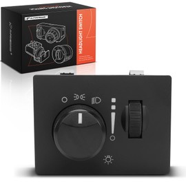 A-Premium Headlight Switch Instrument Panel Headlamp Dimmer Switch Compatible with Dodge Charger 2006-2012, Challenger 2008-2011, Magnum 2005-2008 & Chrysler 300 2005-2011 2013, Without Fog Lights