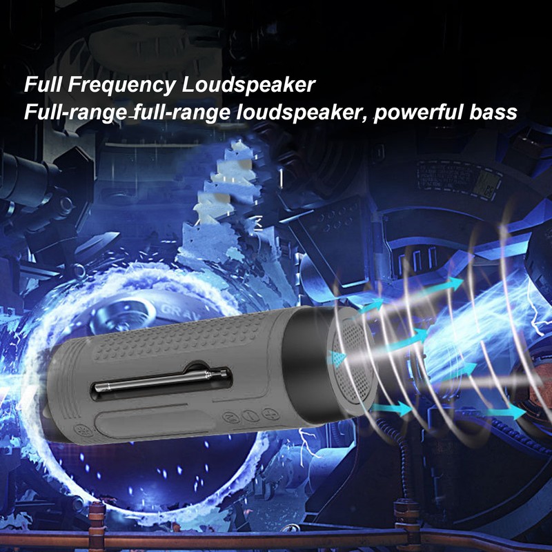 Bluetooth Speaker Portable Wireless Subwoofer Loudspeaker with LED Outdoor Multimedia