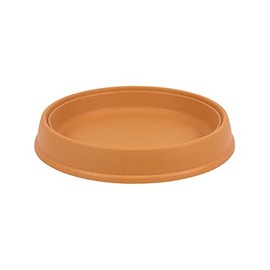 Plastic saucer very resistant in terracotta colour Massive series, 39 cm of diameter