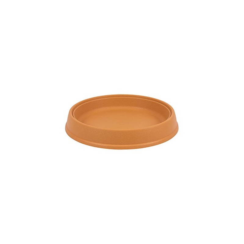 Plastic saucer very resistant in terracotta colour Massive series, 39